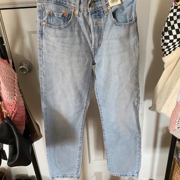 Levi’s Premium Jeans 501 Original Cropped High Rise Straight leg - Picture 2 of 5